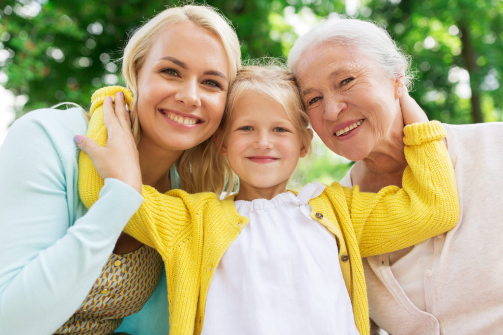 Grandmother, daughter & granddaughter