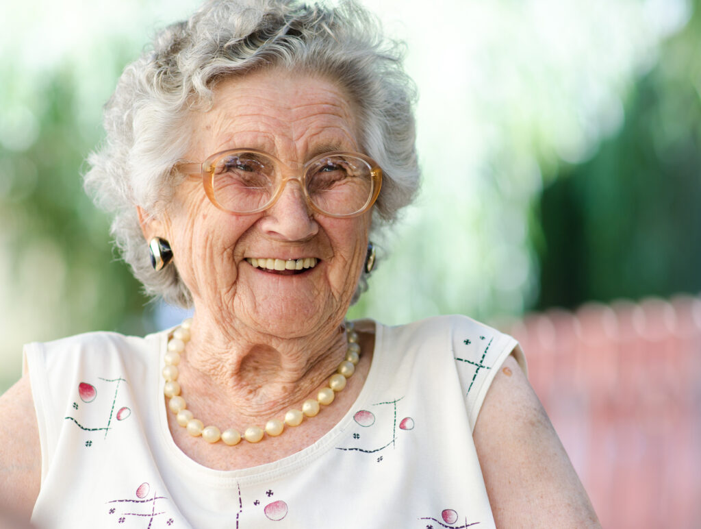 Older woman laughing